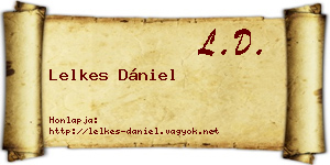 Lelkes Dániel névjegykártya